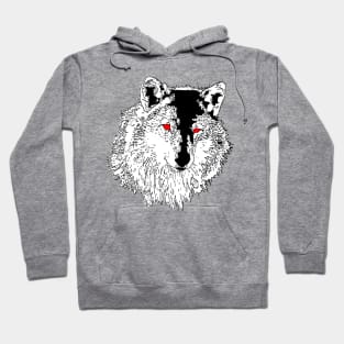 Wild Head Wolf Hoodie